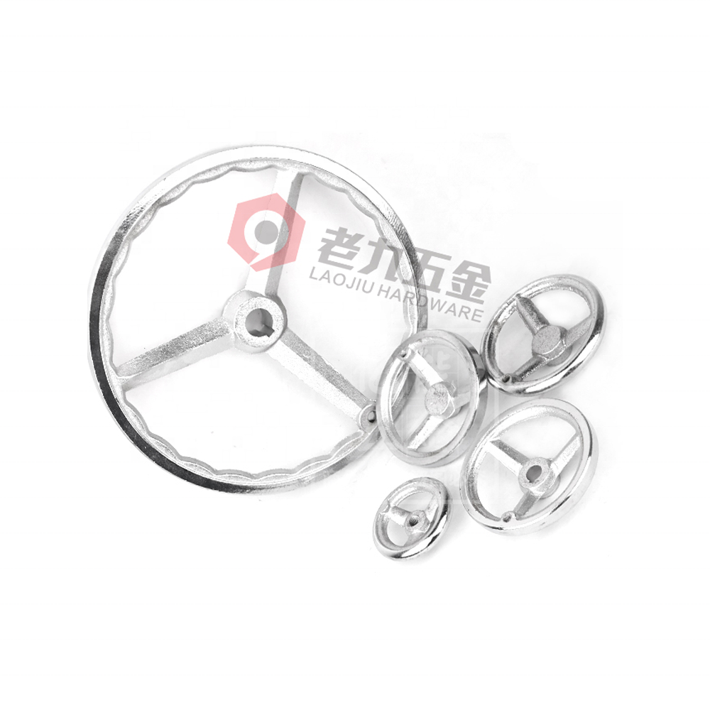 China Supplier Reasonable Price Excellent Material M8 Revolving Corrugated Round Steel Handwheel