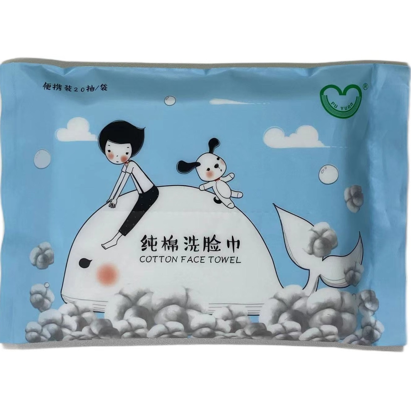 Hot sell 100% pure Cotton Tissue Baby Facial Towel disposable Cotton Tissue