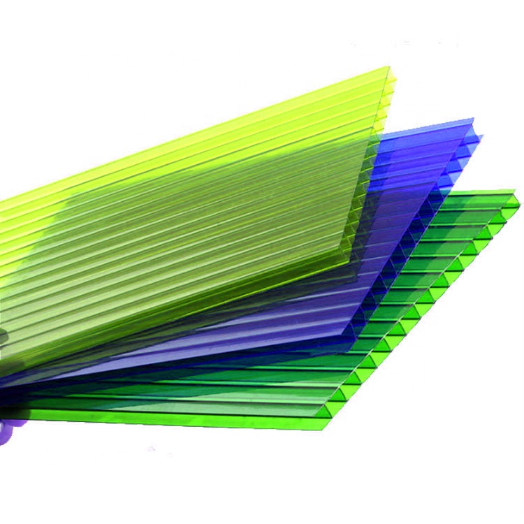Factory Direct 100% bayer material high impact anti-fog UV coated 12mm X-structure polycarbonate sheet for skylight of workshop