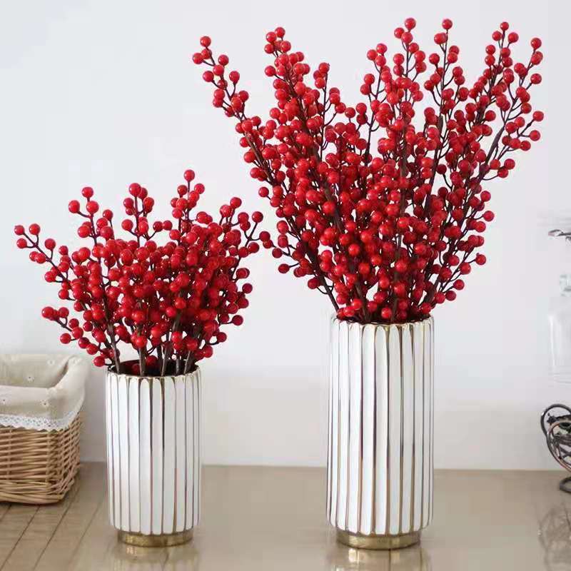 Crabapple, Рождественское украшение, рождественское искусственское цветочное украшение Holly haitang