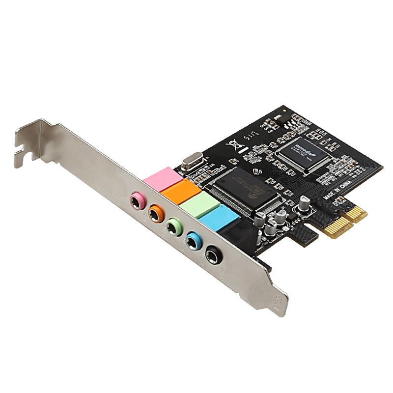 Звуковая карта PCI-E, 5,1 каналов, чипсет CMI8738, аудио цифровая Высококачественная звуковая карта PCI Express