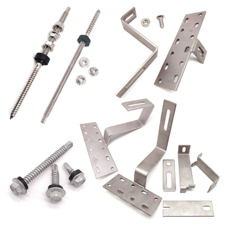 China Factory SUS304 Stainless Steel Bracketing Solar Tile Roof Hook For Solar PV Panel Mounting System