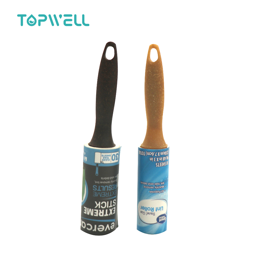Переносной ролик для волос Topwill, миниатюрная щетка для удаления ворса, супер экологически чистый липкий ролик для ворса, ролики для одежды