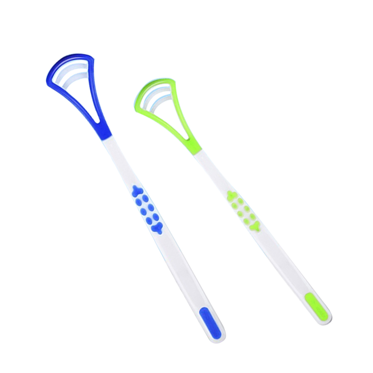 Effective Scraping Tongue Brush Tongue Scraper with Brush in Silicon Tongue Cleaner Baby