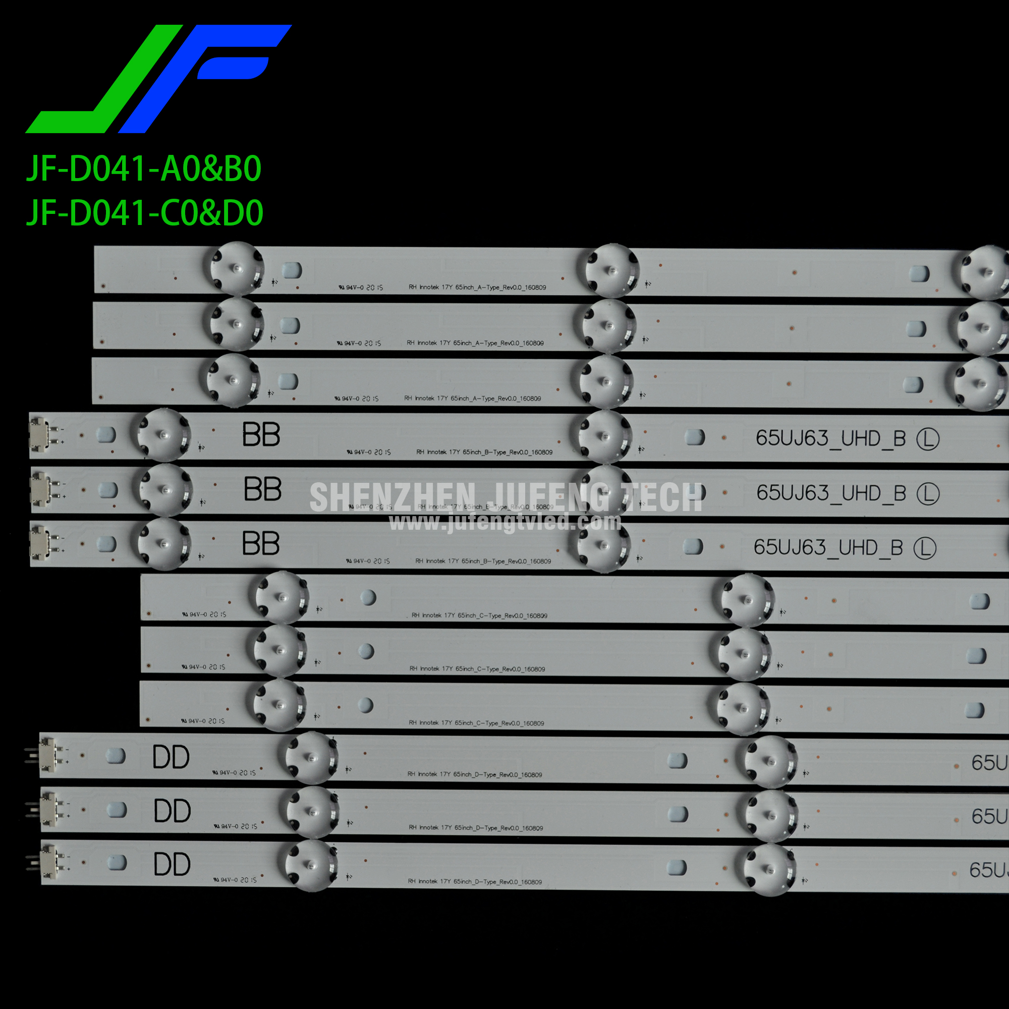 JF-D041 ЖК-телевизор Светодиодная подсветка для LG 65 "65UJ63_UHD_A Innotek 17Y 65inch_A/B/C/D-Type_Rev0.0_160809