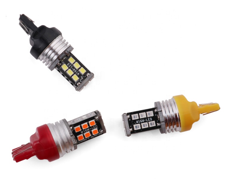 3157 15 SMD 2835 LED W21W W21/5W белый желтый красный DC 12V автомобильный сигнал поворота Стоп-сигнал