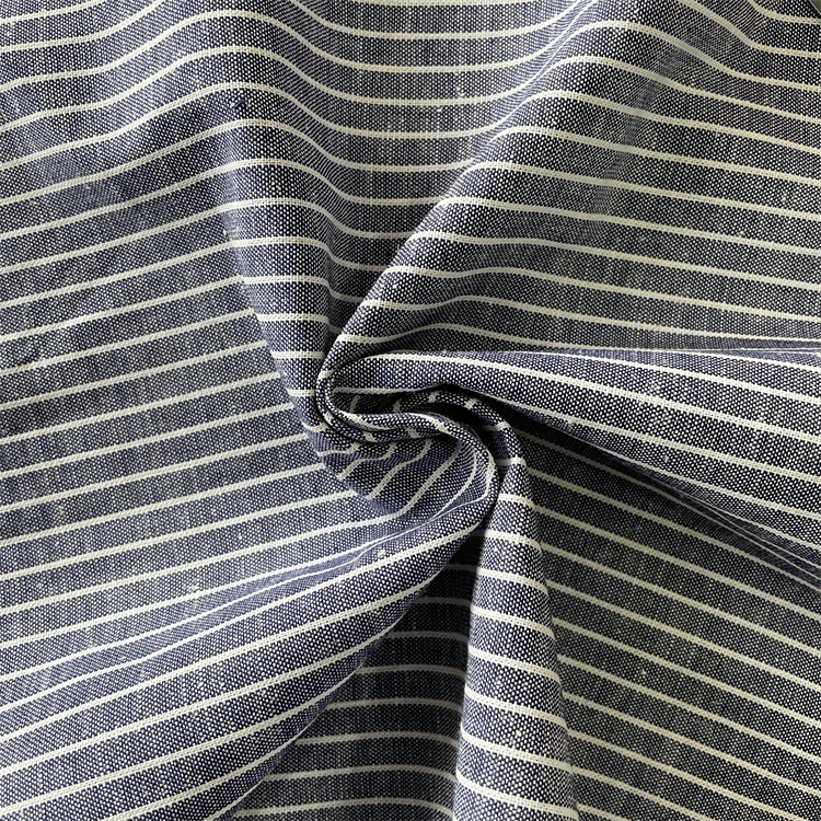 2021 Shaoxing textile good sale yarn dyed striped linen cotton fabrics