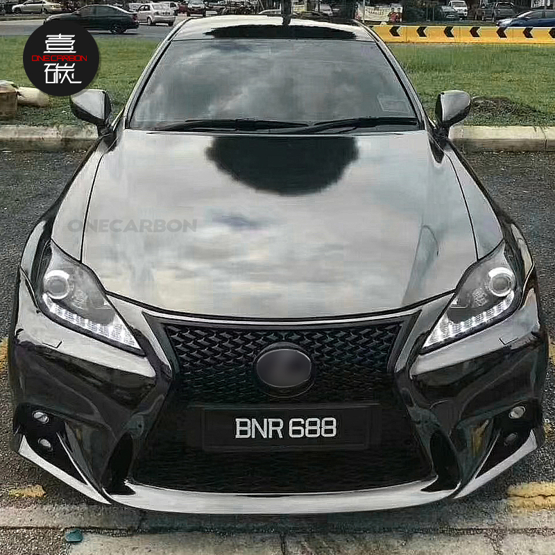 Для 2006-2012 Lexus IS Upgrade 2015 ISF спортивный передний бампер Центральная сетка противотуманные фары бампер из полипропилена Bodykit
