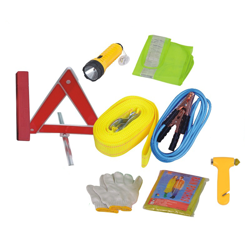 Bright Orange Warning Signs Triangle Bracket Safety Hammer Emergency Hammer Car First Aid Kit