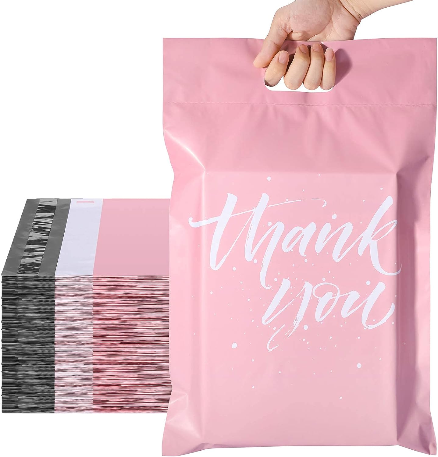 Plastic Packaging Mailing Bags With Handle Plastic Bags For Supermarket /Larg Thank You Air Shipping Package Bag Poly Mailers