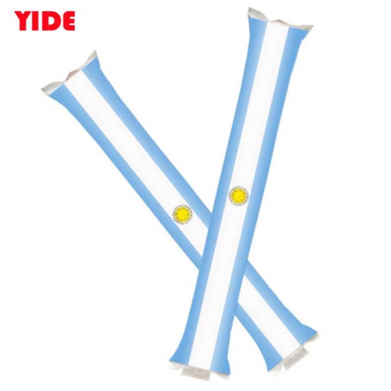 Fans Cheering Advertising Sticks With Ballon , Plastic Inflatable Banger Stick