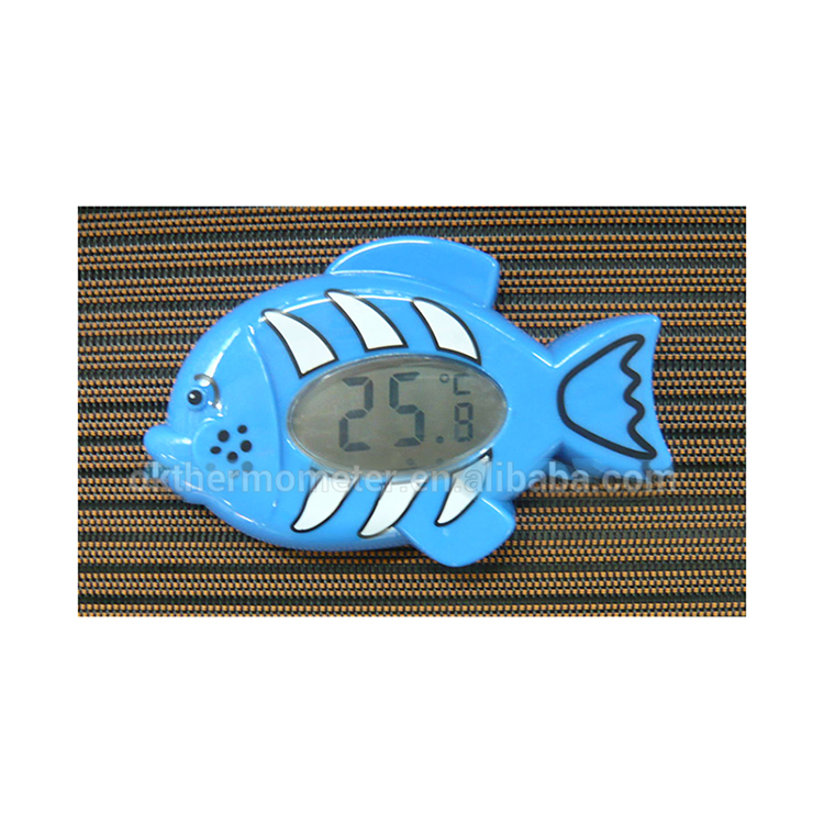 Cheap price fast read temperature cartoon fish shape electronic plastic digital waterproof bath thermometer