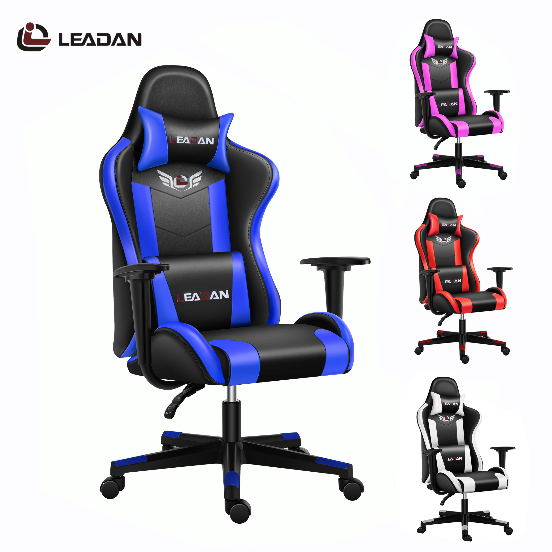 Игровой массажный стул из ткани dxracer colombia, детали мебели honghai, офисный кожаный Пользовательский логотип