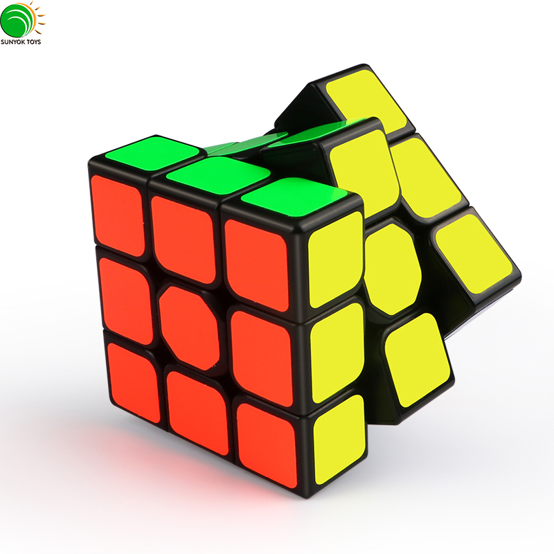 QIYI MoFangGe QIHANG W 3x3 черный Магический пластиковый куб, обучающие игры
