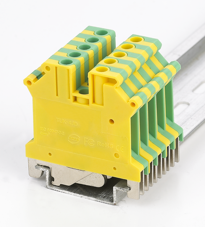 Din Rail промышленные заземляющая клемма-тип винта (универсальный), TUK-4JD