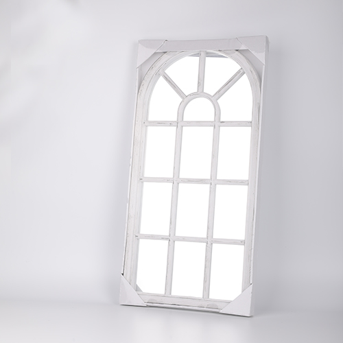 Bedroom Living Room White Simple Large Arched Shaped Window Mirror