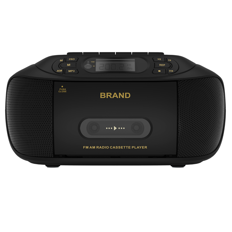 Черный уникальный дизайн портативный fm аудио cd плеер boombox для автомобиля