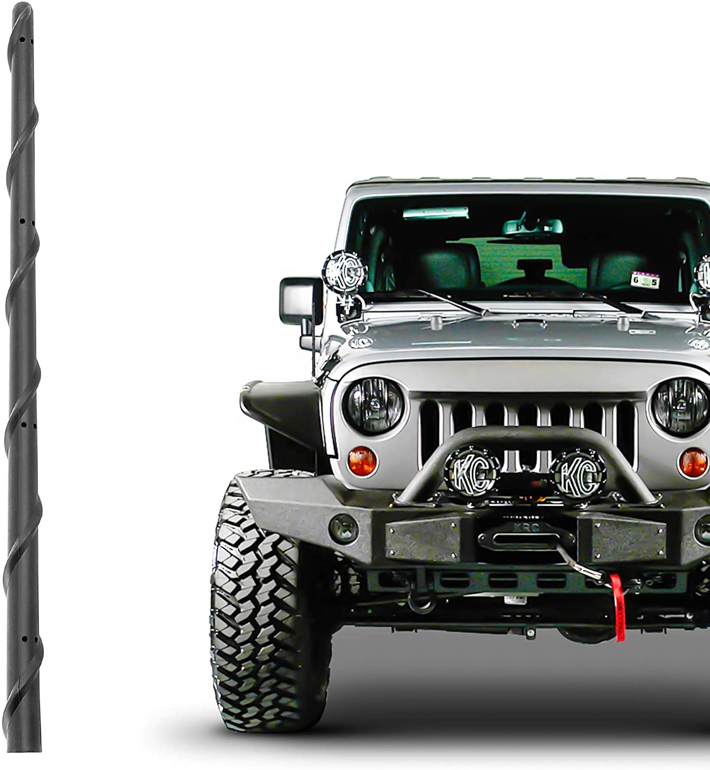 Лучшие продажи JK JL 13 дюймов Гибкая резиновая автомобильная антенна