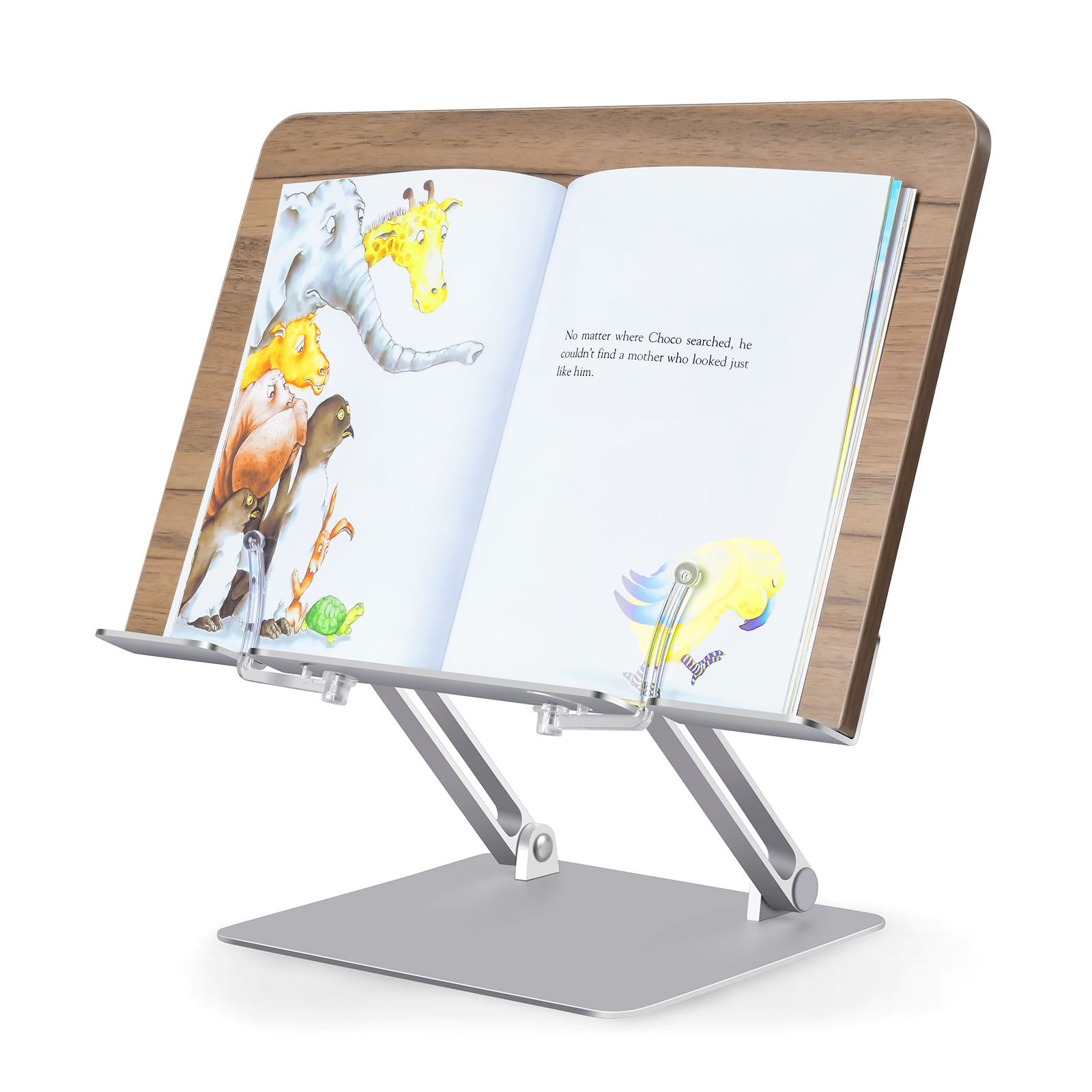 Upergo Height Adjustable Hot Selling Folding Book Reading Stand for Kids and Adults Aluminum Book reading Stand