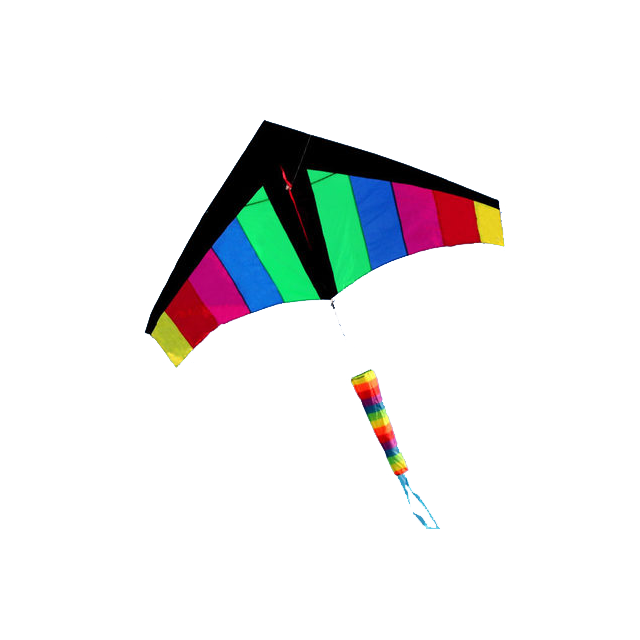 Modern rainbow triangle kite for sale
