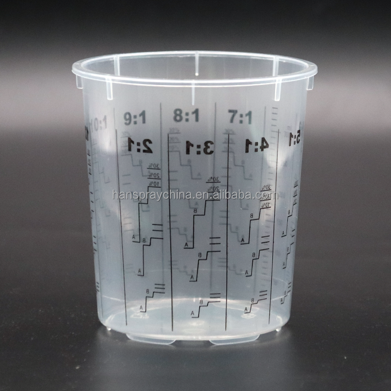 1000ml plastic paint mixing cup for car painting