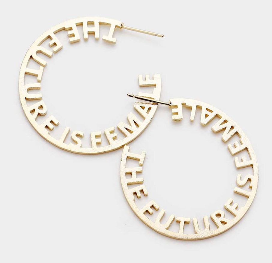 Женские серьги-кольца Inspire Jewelry Future Is, женские серьги-кольца BLM для женщин и девушек, подарочные дизайнерские серьги с крючком в виде черной жизни, оптовая продажа