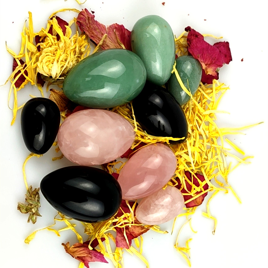 Wholesale Natural Gemstone Jade Yoni Eggs For Vaginal Exercise