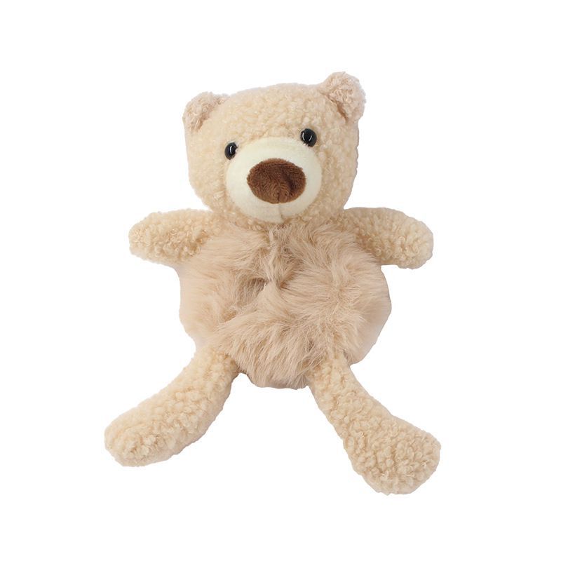 2021Cute bear hug plush hair ring simple temperament tie hair rubber band net celebrity ins style head rope elastic hair bands