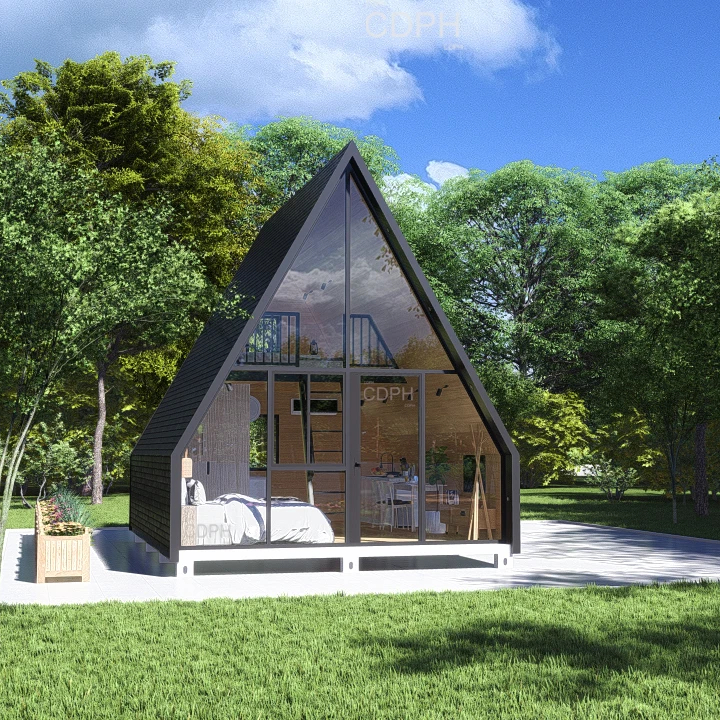 Luxury Modern Two Storey Container Prefabricated Home Tiny Wooden Prefab House Buildings Cabins Hotel Apartment Villa