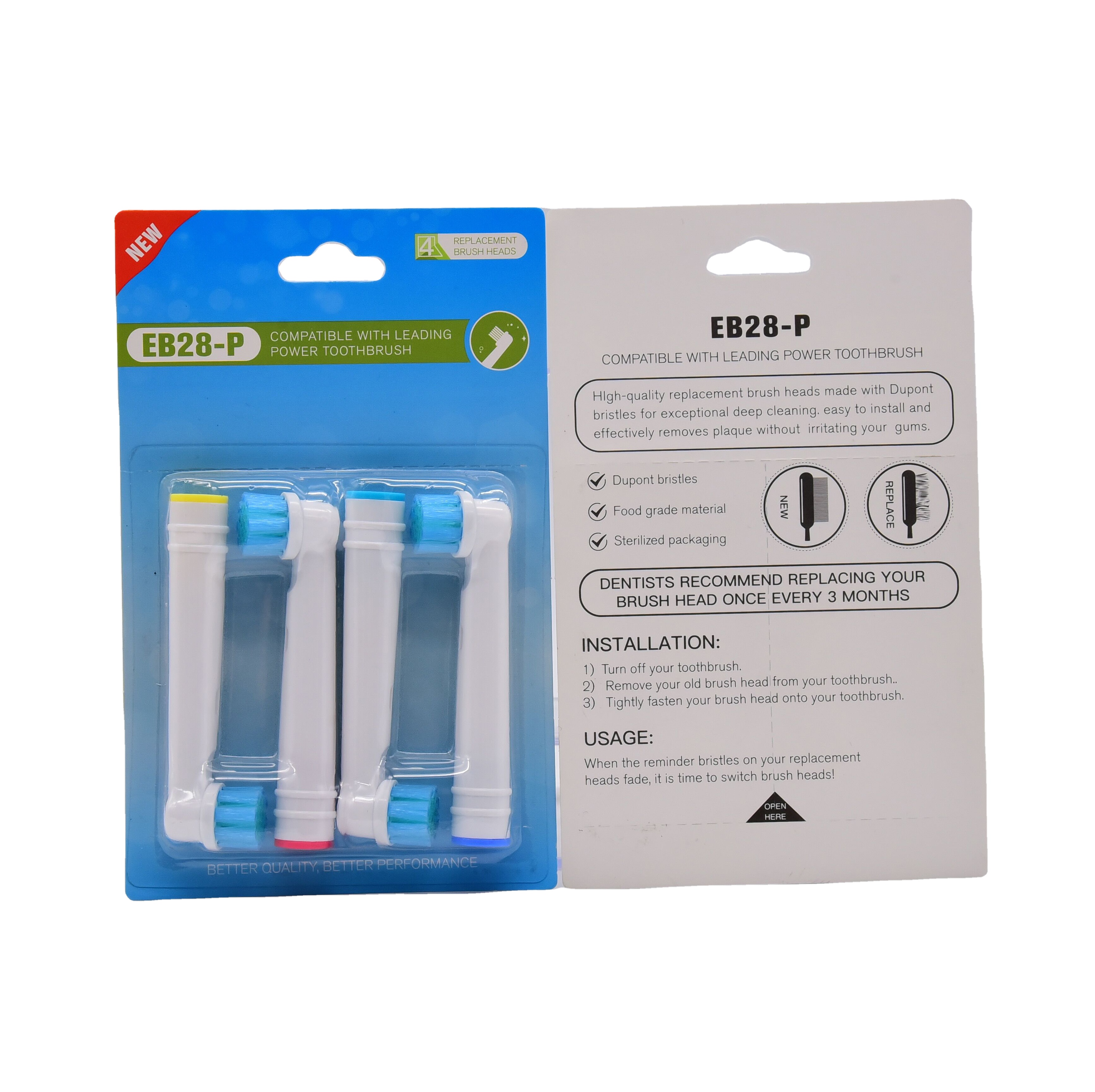 Высококачественные насадки для зубной щетки Oral B EB28P