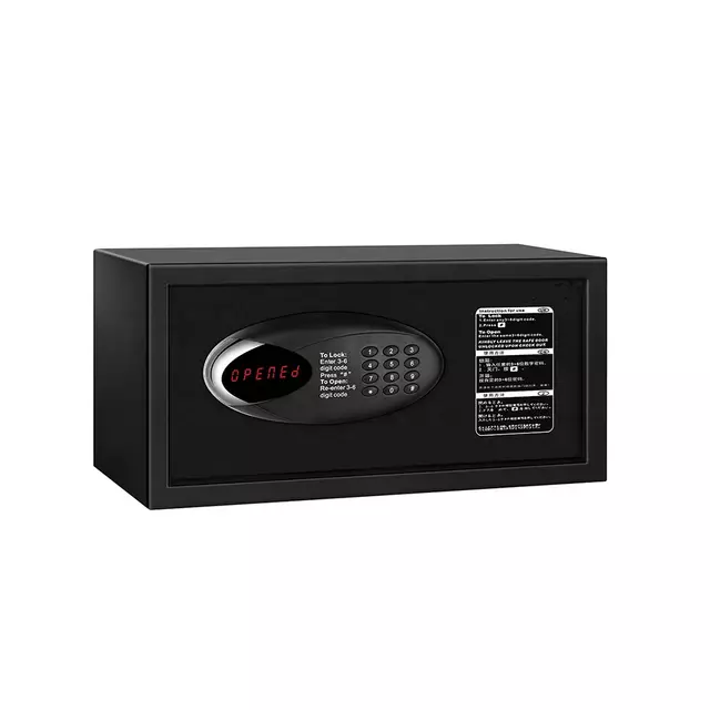 Для гостиничного номера, цифровой мини-Сейф Safebox, огнестойкий сейф с отпечатком пальца, Сейф для хранения денег в отеле