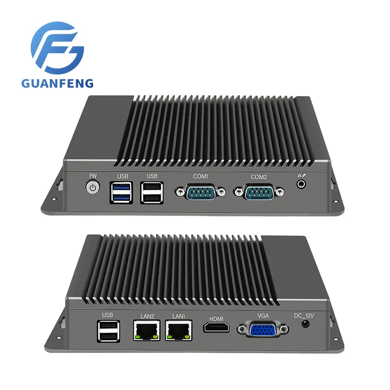 Guanfeng J3455 N2830 2*Realtek 8111F Gigabit NICs 2COM gaming computadora desktop computer mini brother gaming pc pfsense