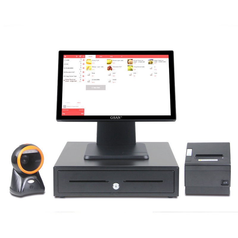 15.6Inch Pos Software For Retail System Full Set All In One Pos System And Retail Software