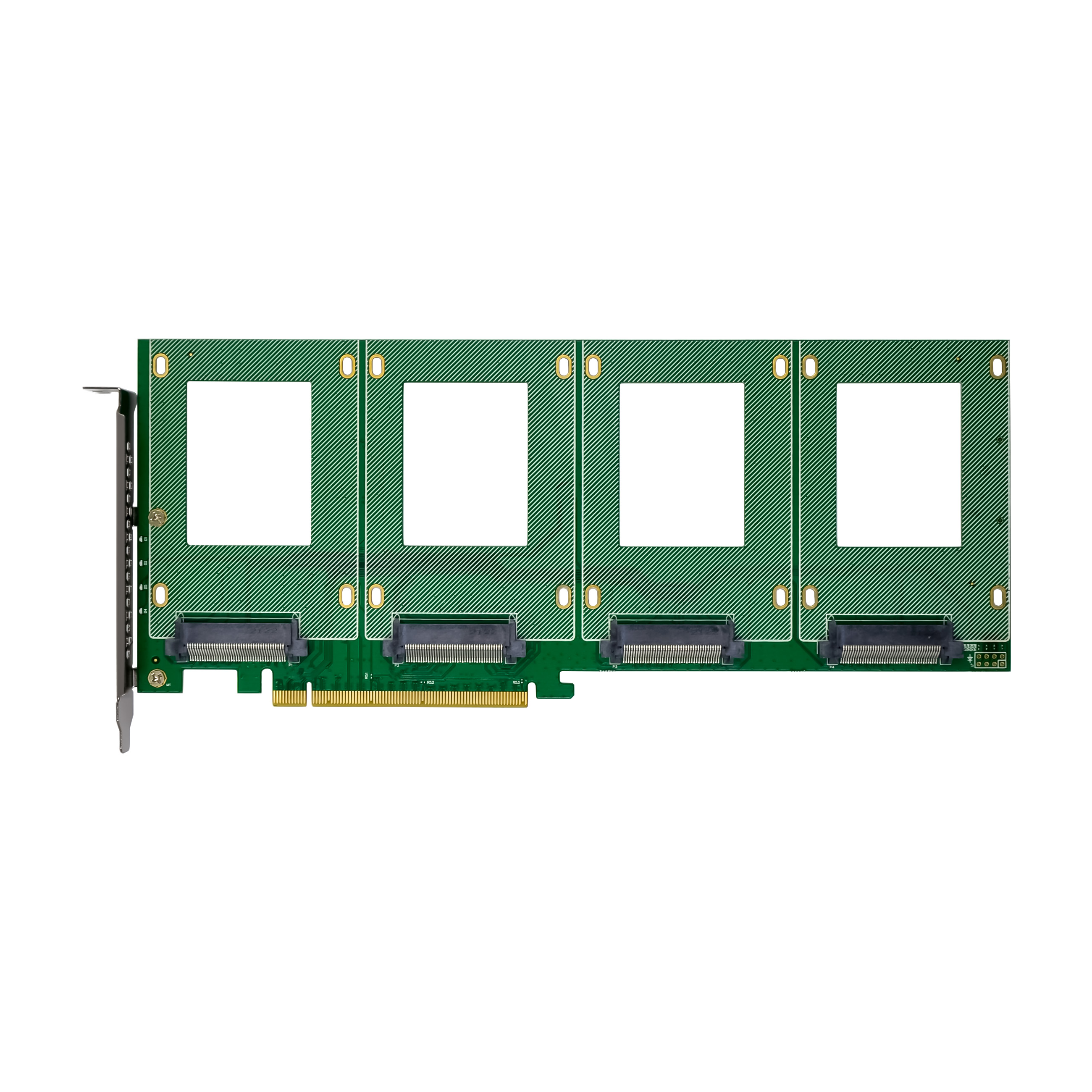 Фабрика Горячая Распродажа PCIe 4 порта Nvme Ssd U2 M2 Pci eэкспресс-адаптер U.2 SFF-8639 SSD NVME Адаптерная плата PCIe