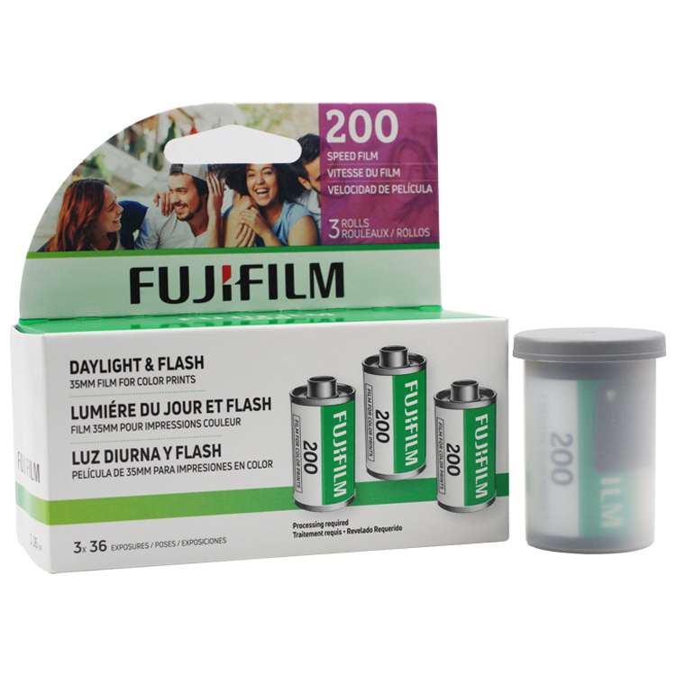 Оригинальный Fujifilm FUJICOLOR 200 цветная отрицательная 35 мм пленка 36 экспозиция для камеры формата 135