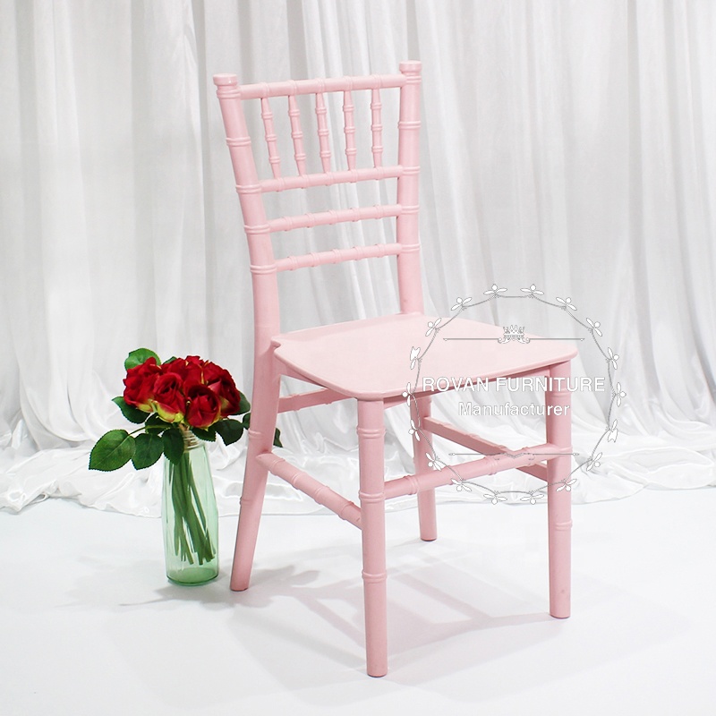 Розовое Детское Кресло Chiavari из смолы, детское кресло Тиффани для вечеринки