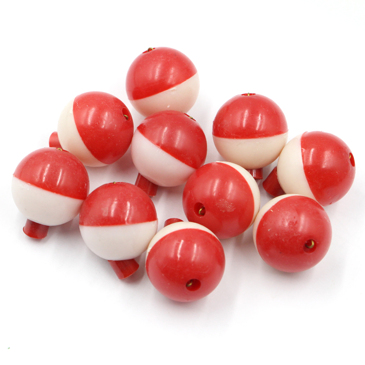 TAIGEK 3/4'', 1'', 5/4'' Wholesale Fishing Accessory Combo Round Fishing Floats Kit ABS Bobber