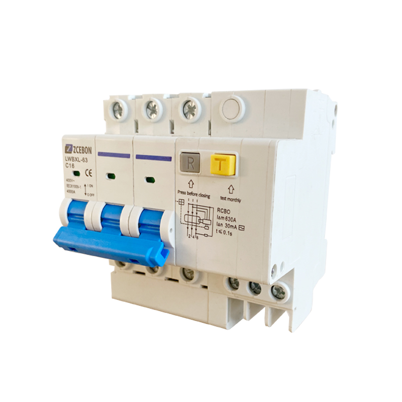 OEM factory mcb box dc RCBO автоматический выключатель 1p + n