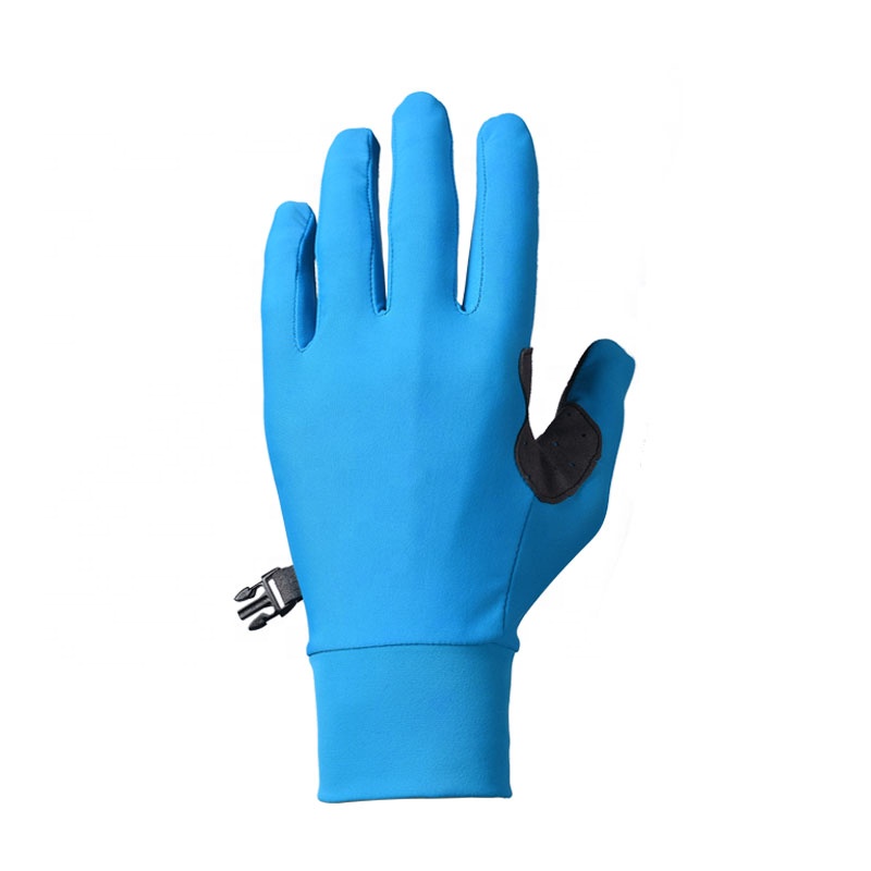 Spring Autumn Perforated Microfiber Leather Unisex Running Gloves Full Finger Touch Screen Outdoor Sports Cycling Hiking Gloves