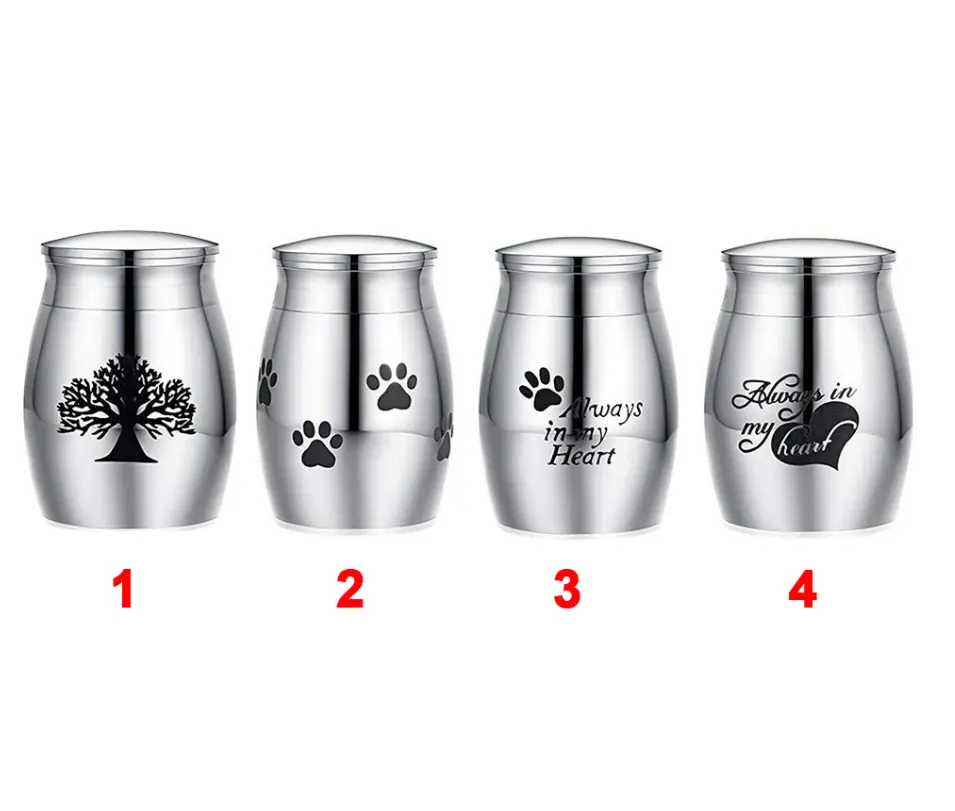 Funeral Casket Cat Cremation Urn No Deformation Birds Container Mini Small Stainless Steel Dog Memorials Human Ashes For Pets