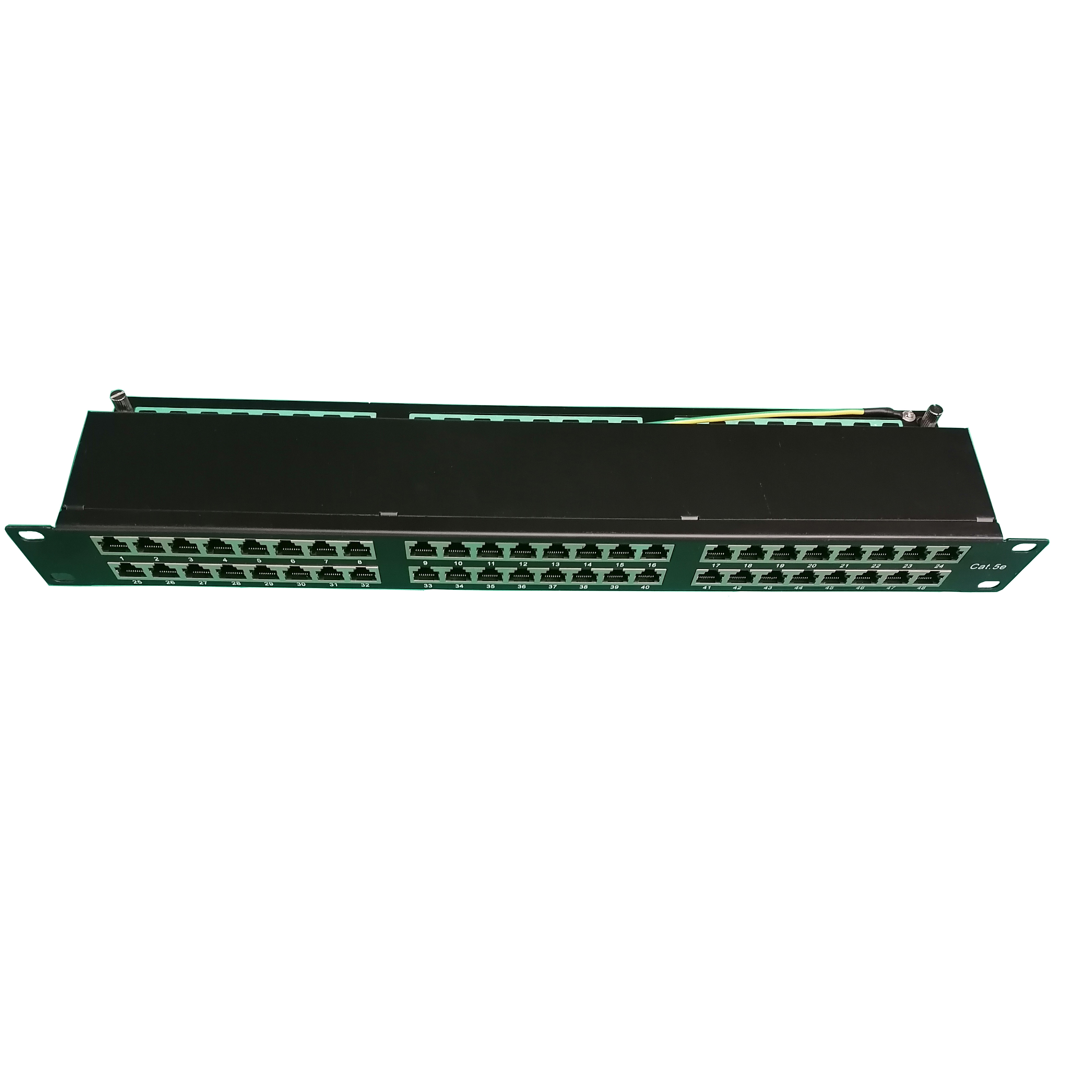 19 "двойным iidc CAT5 CAT5e 48 портов STP 1U экранированный патч-панель