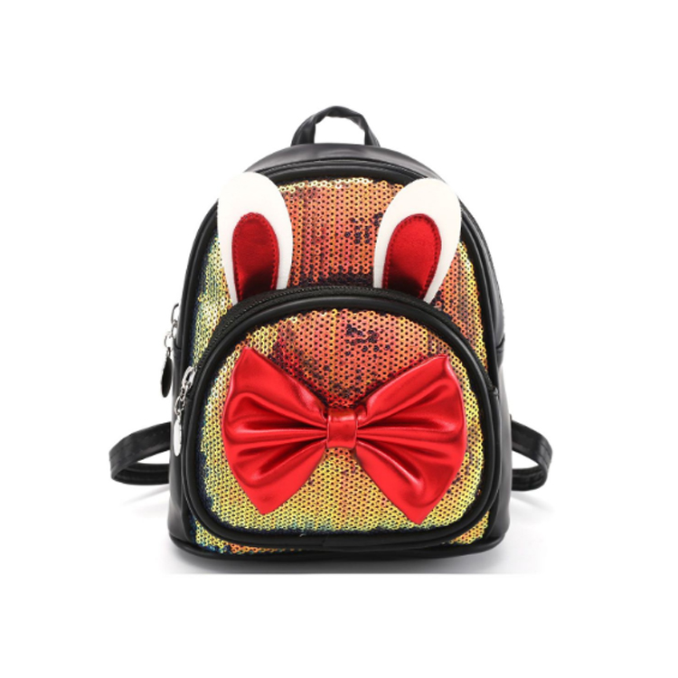 Kids Girl Sequin Backpack Shining Sequin Bag