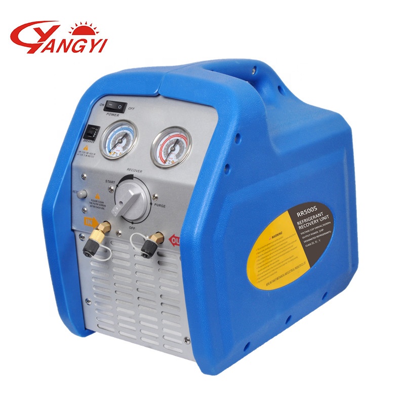 HVAC Air Conditioner Dual Cylinder Gas Refrigerant Recovery unit Recovery Machine 1HP with factory supply