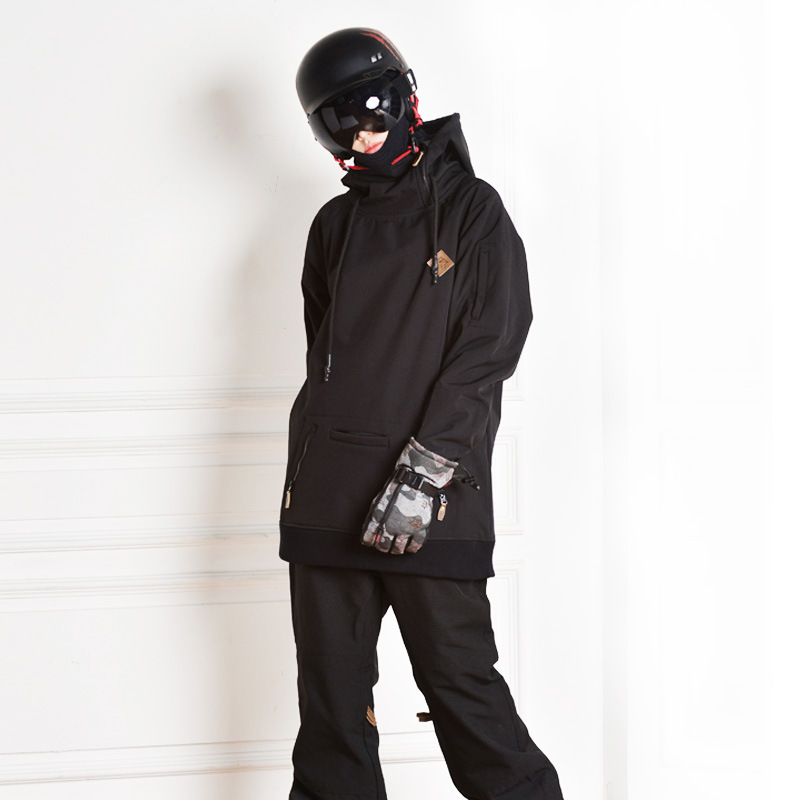 The Fine Quality Fur Collar Windproof One-piece Outdoor Fabric Ski Suit Jumpsuit