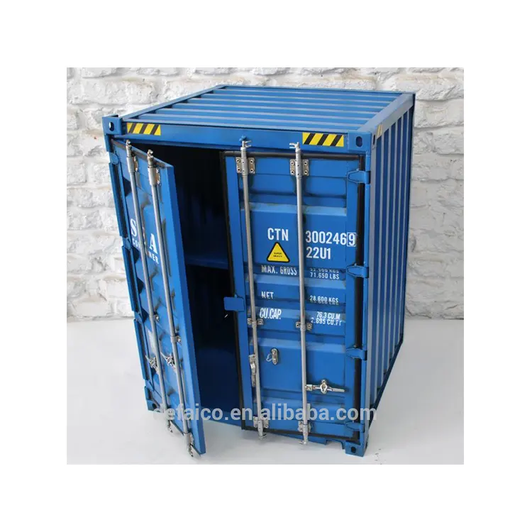 China Factory Industrial Container Shape Furniture Vintage Shipping Container Cabinet
