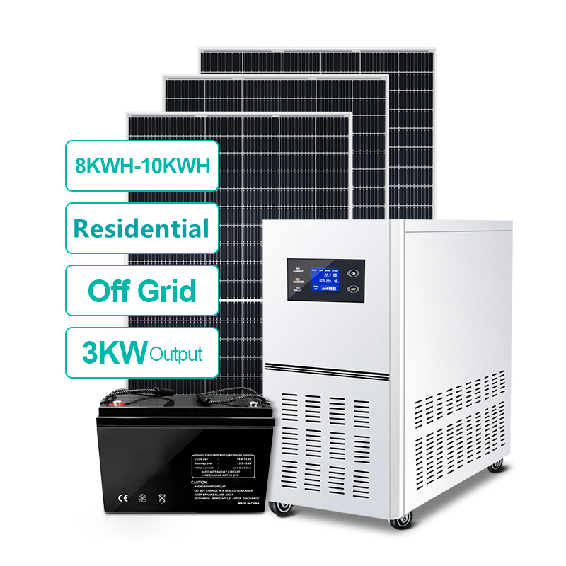Home Use 5kw Photovoltaic System Solar Power System Hybrid Grid Kit Solar System 3kw