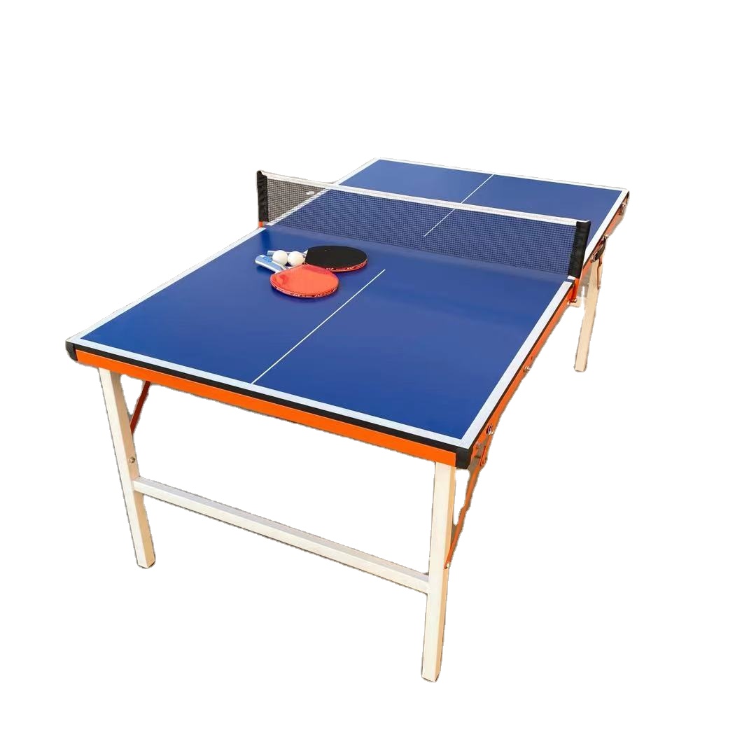 Easy to set up 2pcs Folding table tennis table indoor Pingpong table for kids