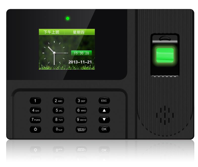 UI-901 цветной экран большой емкости отпечатков пальцев посещаемость времени и контроля доступа