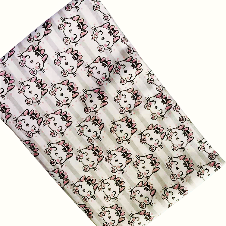 hot sale Digital Printed Fabric Cotton 100% Cotton plain woven Poplin Custom print Cotton Woven Fabric for garment