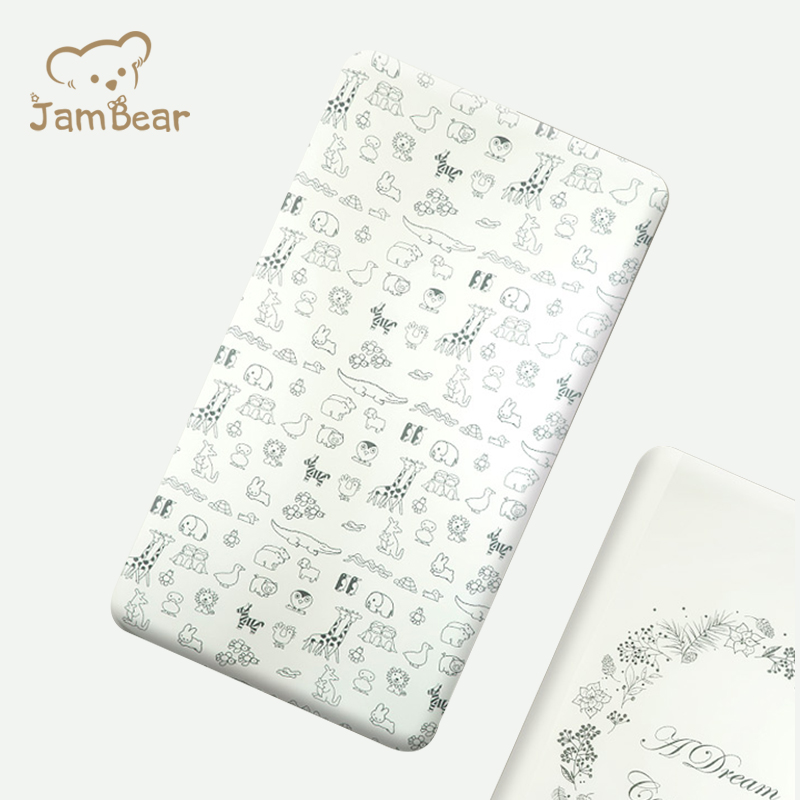 Детские простыни из чистого хлопка с принтом JamBear